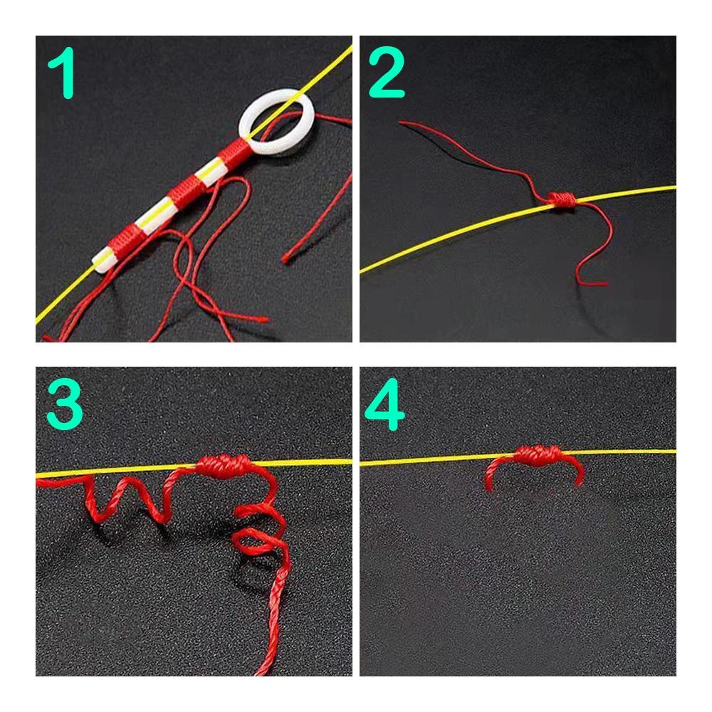 20 pièces fil de coton Bobber Looper noeuds d'arrêt cordon corde corde bouée pêche flotteur accessoi