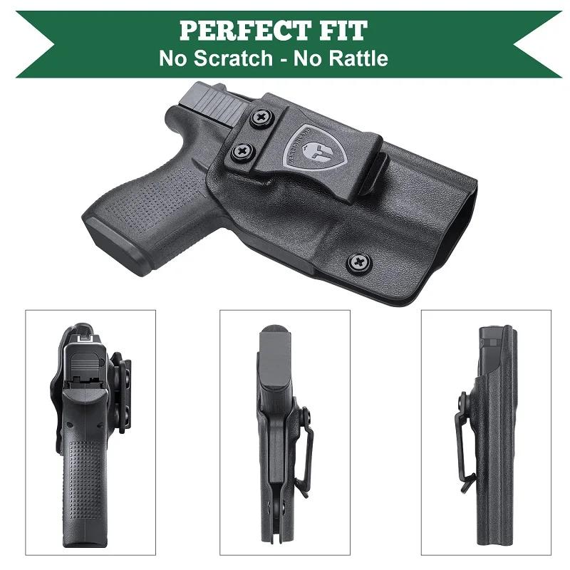 Étui Glock G42 IWB Kydex pour pistolet Glock G42.380, ceinture intérieure, étui de transport dissimu