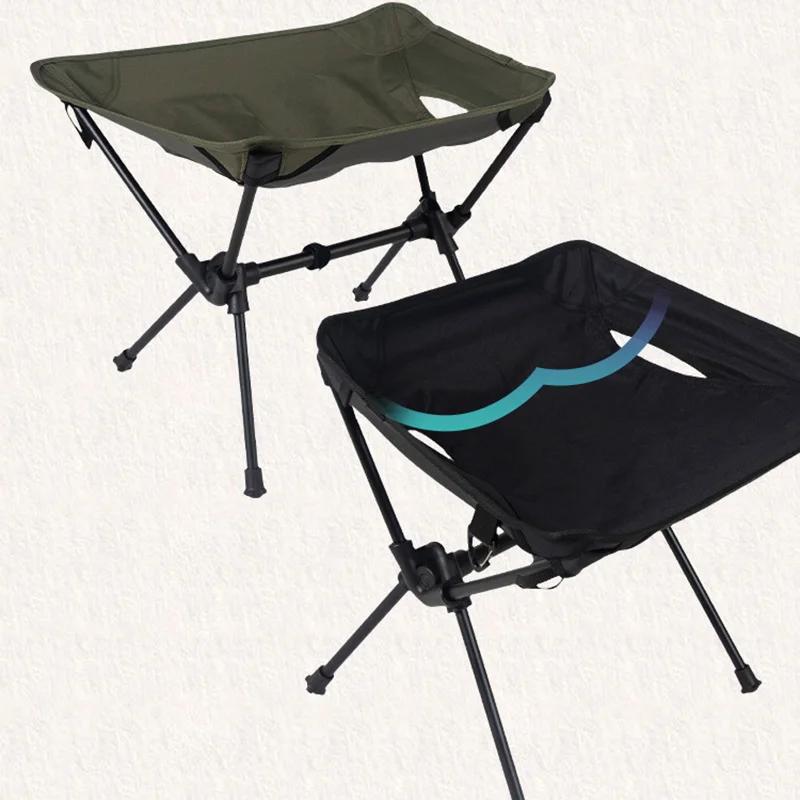 Chaise pliante en alliage d'aluminium pour camping en plein air, tabouret portable ultra léger, tabo