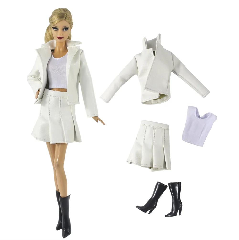 Ensemble de vêtements de poupée en cuir, échelle 1:6, tenue pour poupée de 11.5 pouces, 30cm, plusie