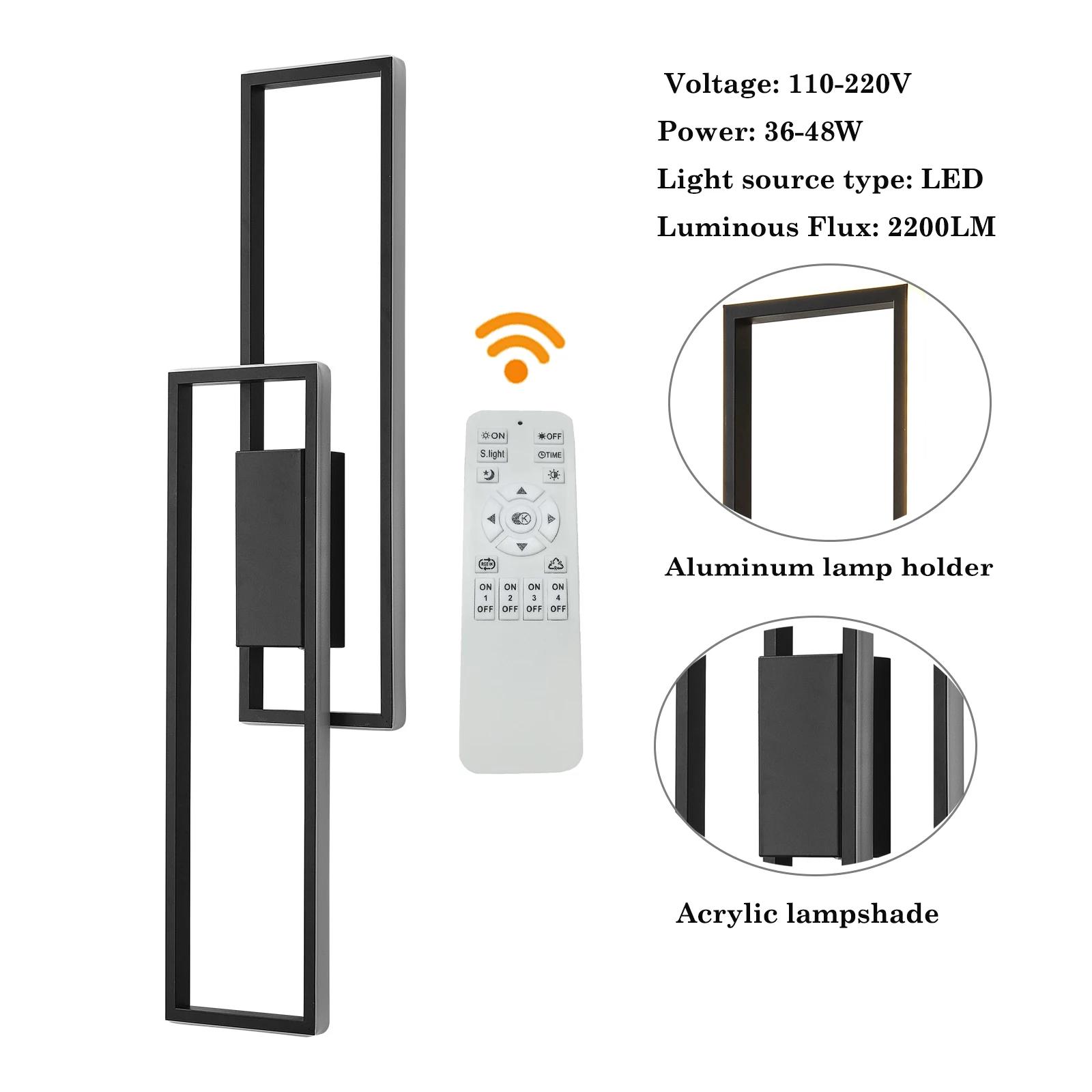 Applique Murale LED d'NikModerne, Température et Luminosité Réglables, pour Chambres à Coucher, Esca