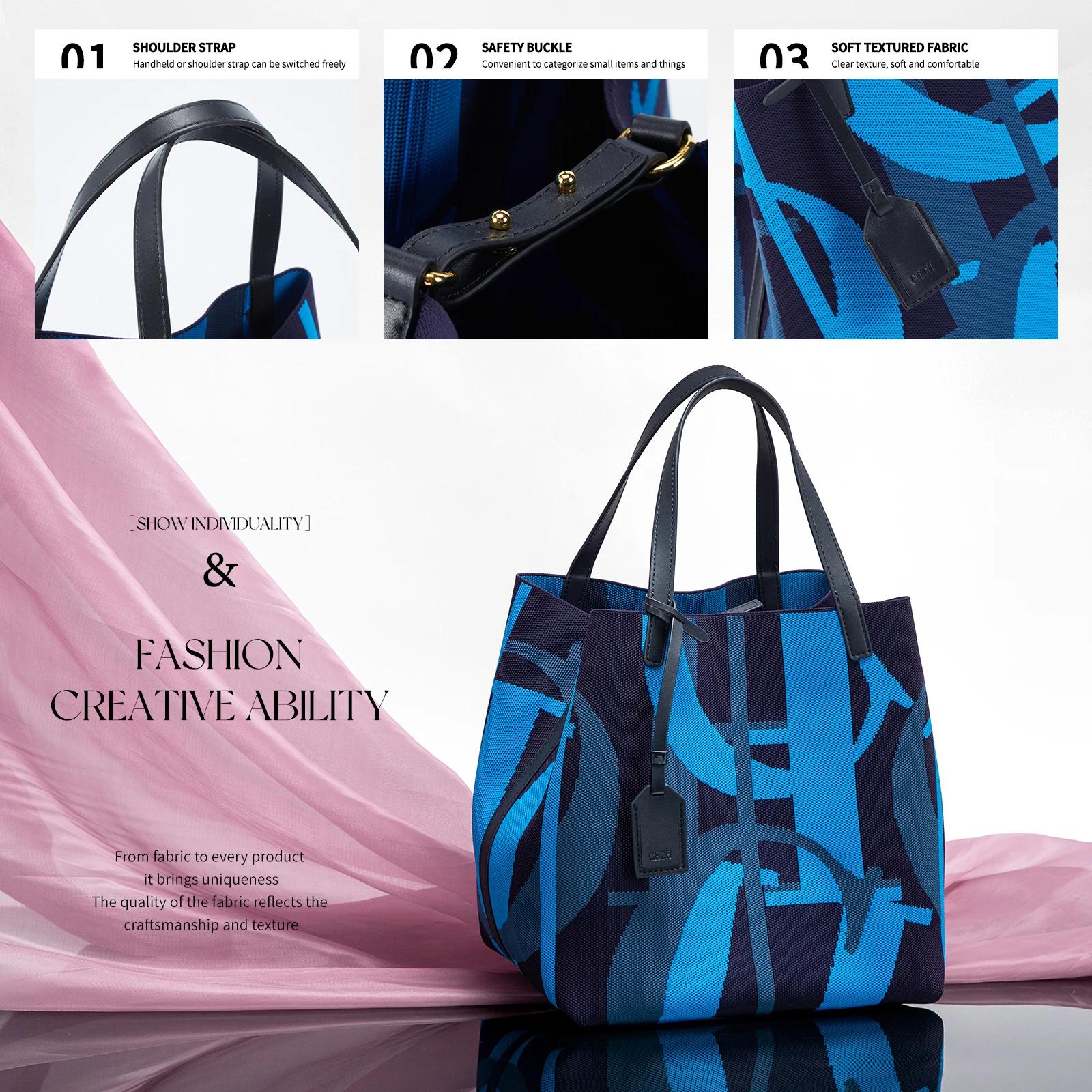 Sac fourre-tout coloré de grande capacité, artisanat exquis, sac de fête à la mode classique, nouvea