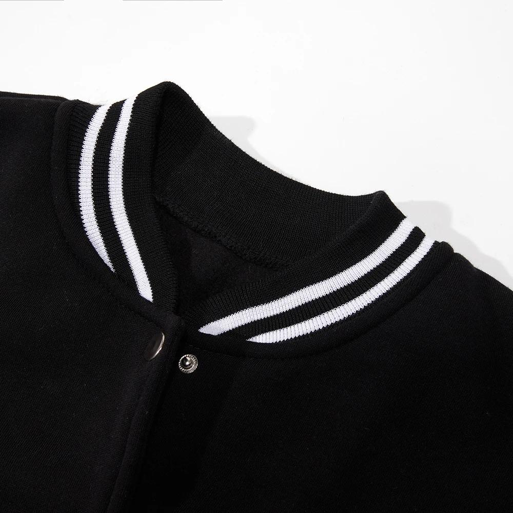 Veste ample surdimensionnée de couleur unie, noir, gris, blanc, vêtements pour hommes et femmes, uni