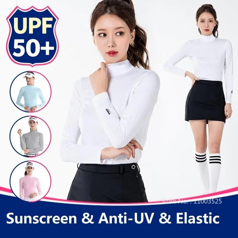 Maillot de Golf Femme Manches Longues Respirant - Anti-UV Élasticité Haute Été