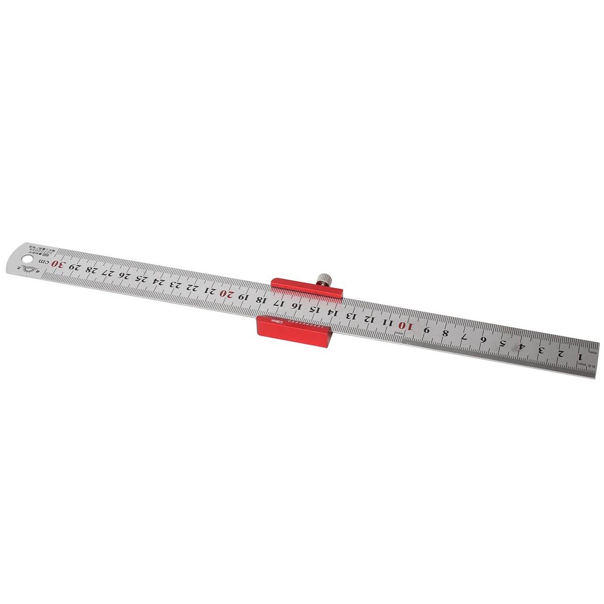 Règle en acier d'angle 45/90, bloc de positionnement, Angle d'arrêt, jauge de marquage de ligne, règ