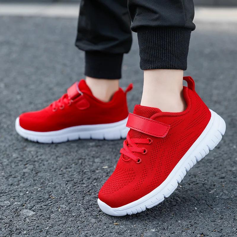 Baskets en maille respirantes pour enfants, chaussures de course, sports de plein air, décontracté,