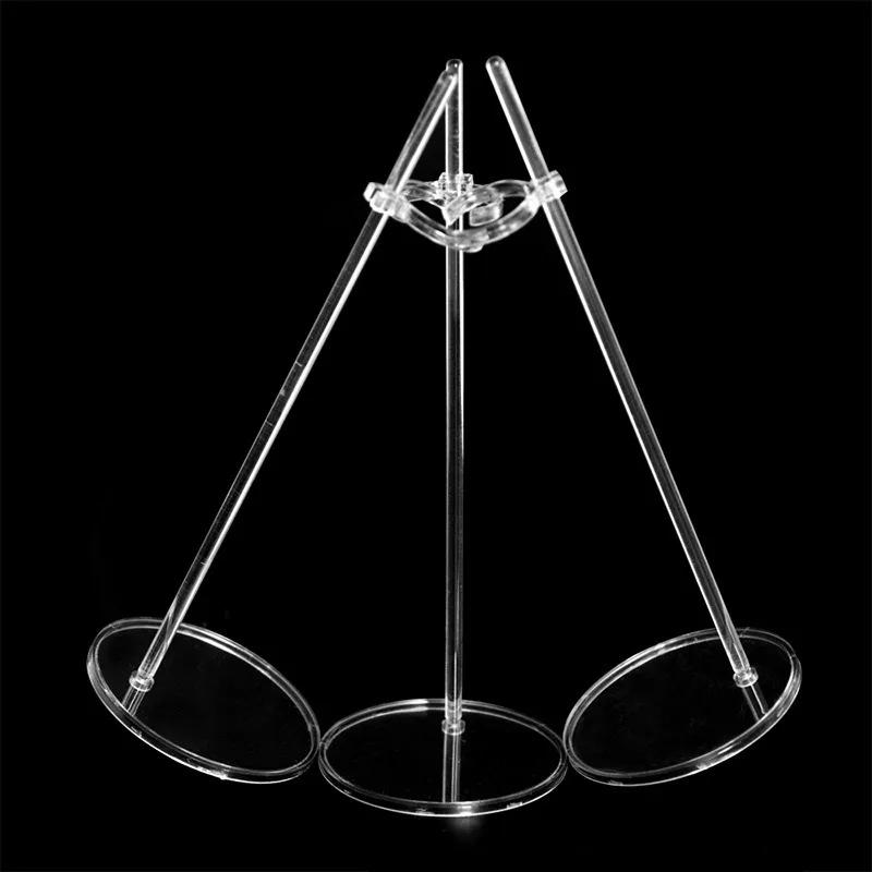 Présentoir de poupée Transparent, 10 pièces, Support de pied de taille en plastique, Support de bric