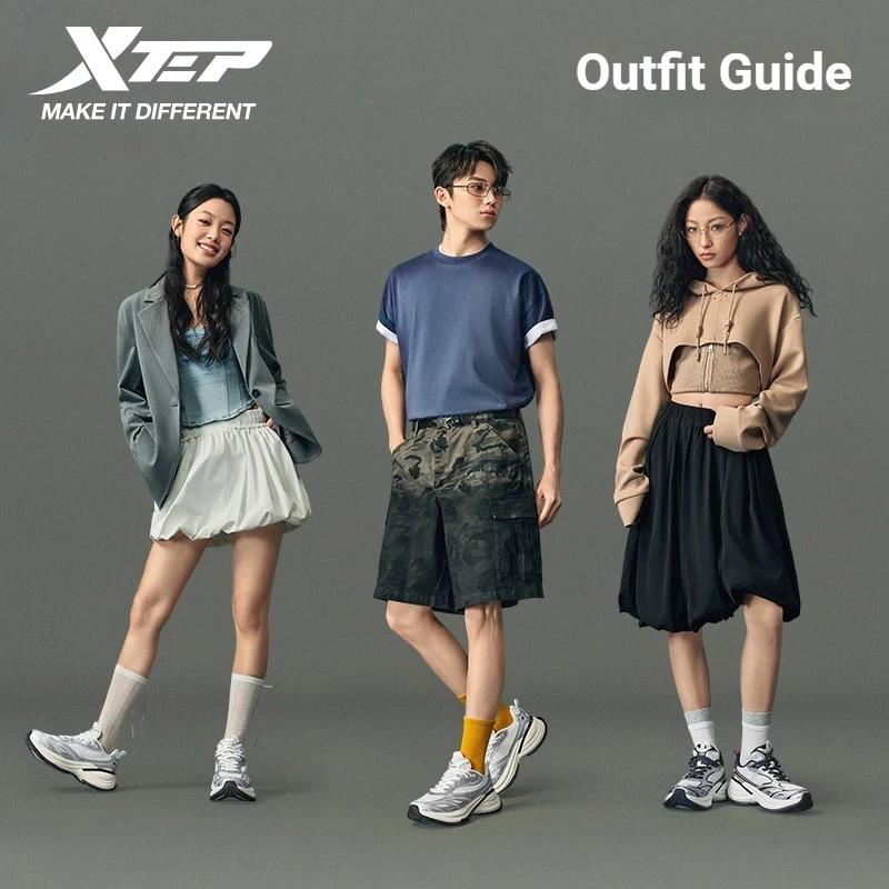 Xtep Basque 3 pour Homme – Baskets Rétro Tendance Respirantes de Luxe Rehaussantes – Collection Prin