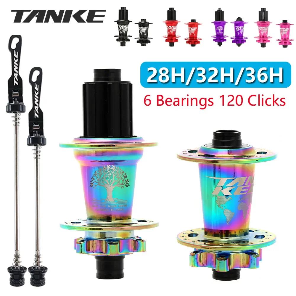 TANKE 120 clic Hub 6 roulements vtt VTT moyeu avant arrière à HG 28 32 36 trous frein à disque moyeu