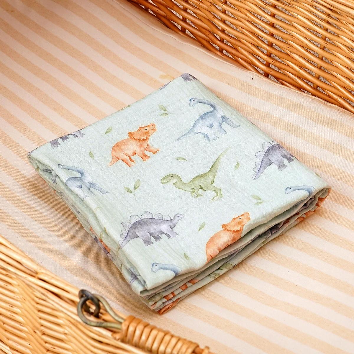 Kangobaby # Ma vie douce #   Couverture en mousseline 100% coton pour bébé, serviette de bain pour b