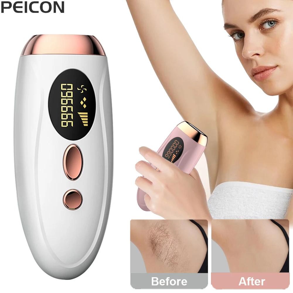 Depilador a laser ipl, remoção de pelos para mulheres, biquíni corporal, facial, 990000 flashes, per