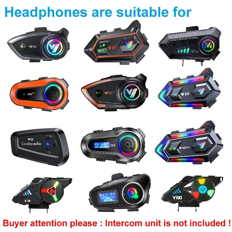 Oreillette Bluetooth pour casque de moto Y10/Y10-2x/Y20/Y20-2x/Y20max/Y60/Y70/Y80/Y80-2x/Y06/Q08/Q08