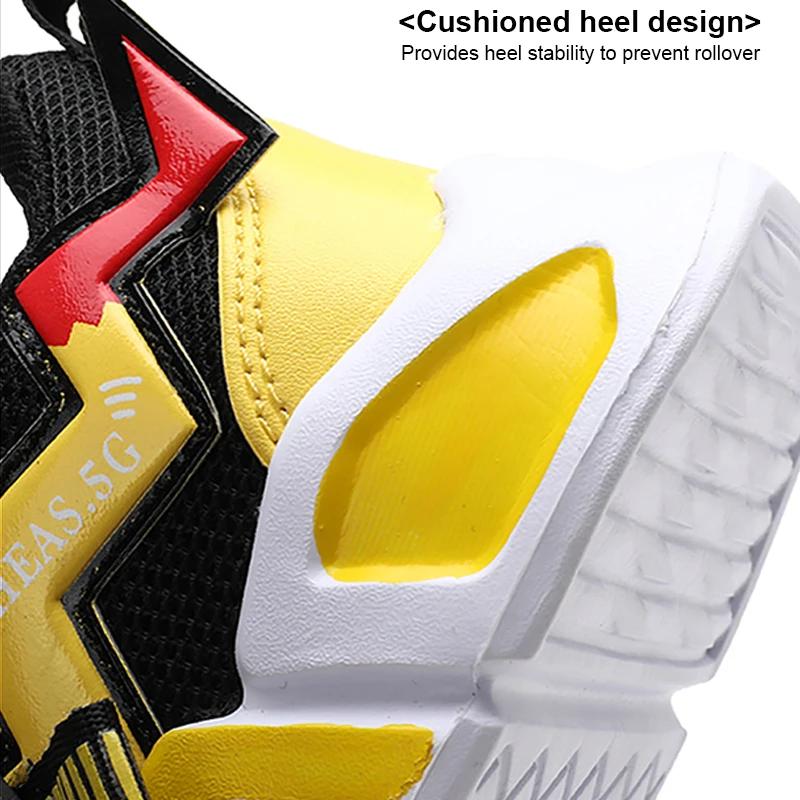 Chaussures de basket-ball de dessin animé pour enfants, semelle souple, sports de plein air, chaussu