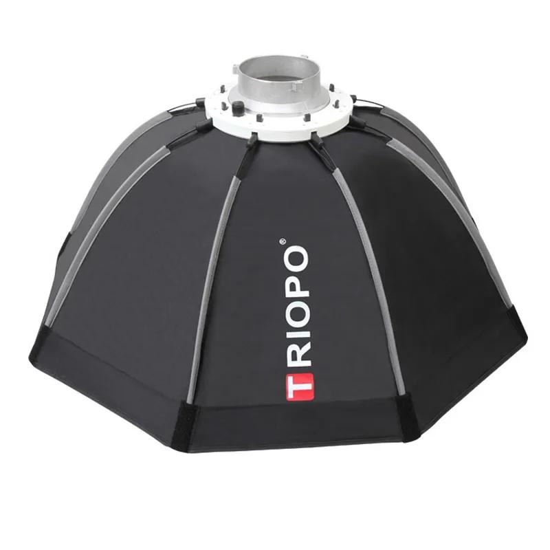 Triopo-Boîte à Lumière Octogonale Portable avec Grille en Nid d'Abeille pour Lumière LED Godox, Mont