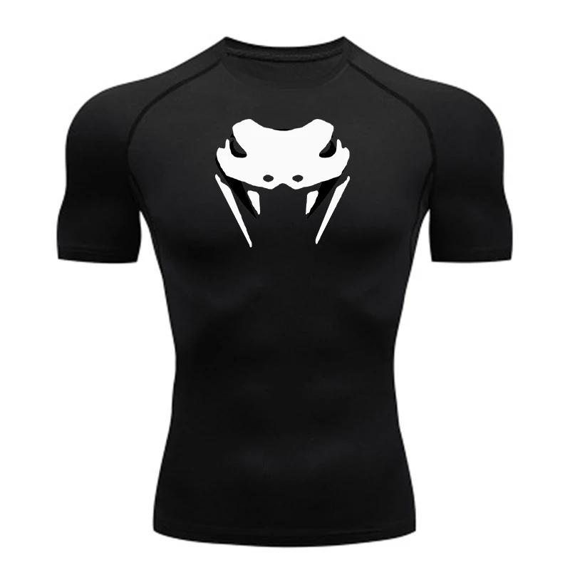Nouveau T-shirt de compression pour homme, fitness, gym, super-héros, sport, course à pied, Rashgard