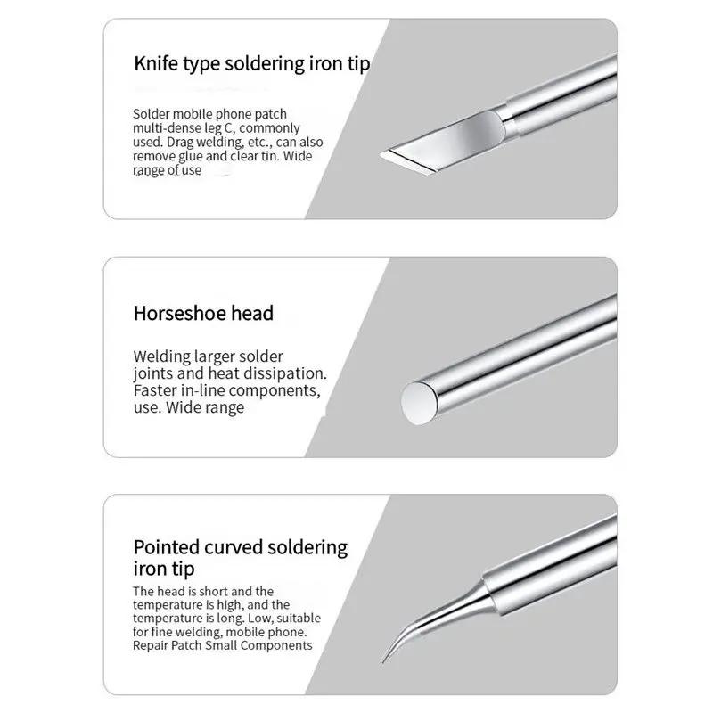 T12 pointes de fer à souder électrique en cuivre T12-K B2 BC1 ILS BCF2 D16 KF pour Hakko fx951 brico