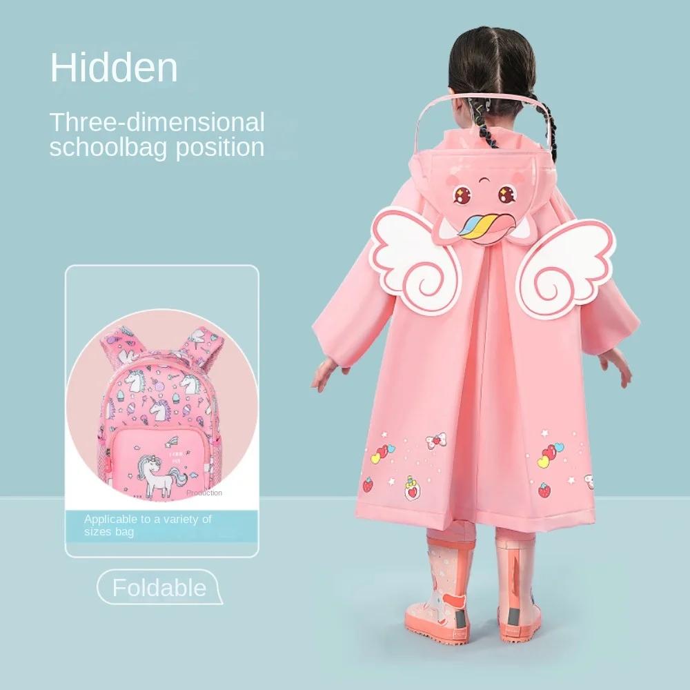 Imperméable pour enfants filles garçons maternelle préscolaire école primaire préscolaire sac à dos 