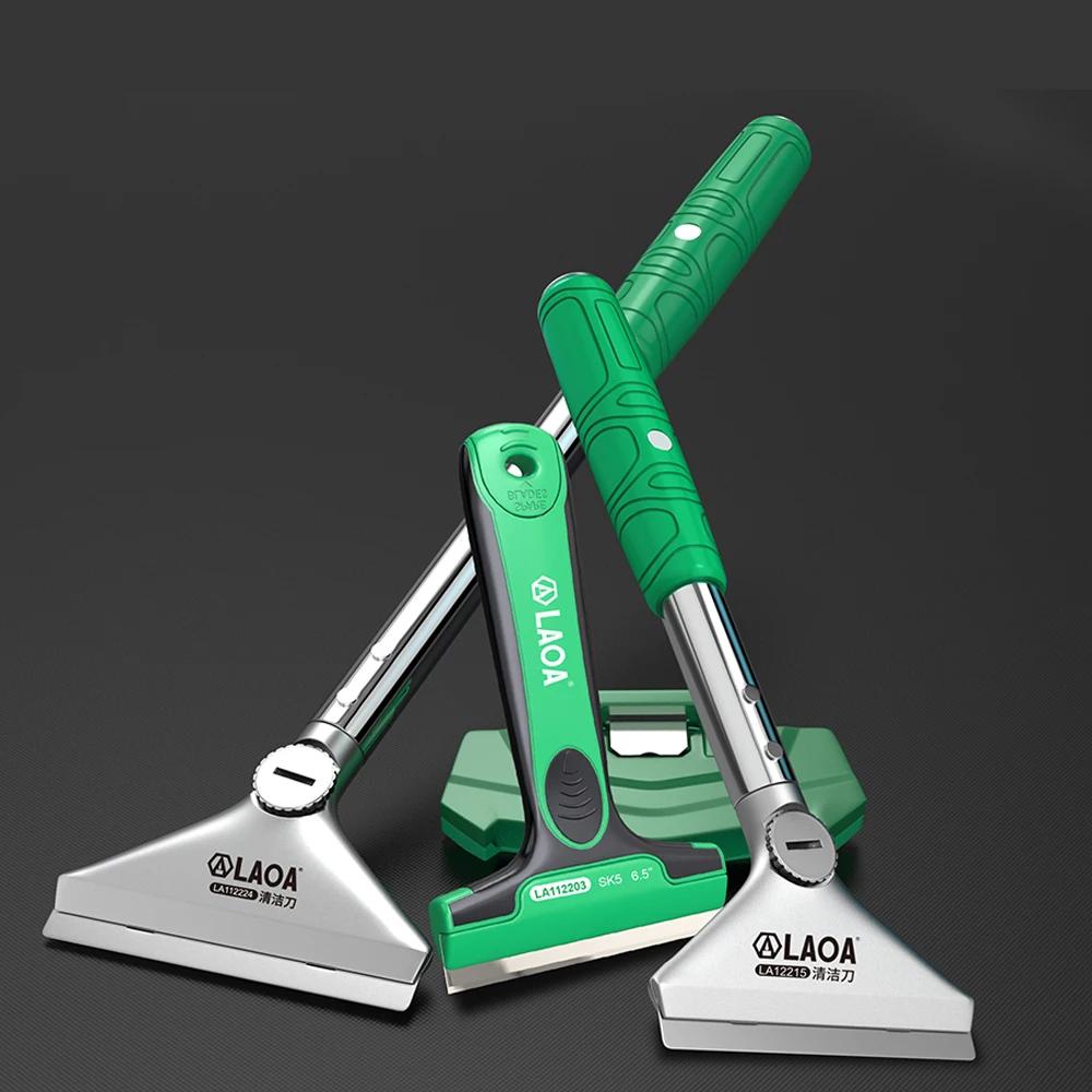 LAOA Spatule de nettoyage multifonctionnelle pour verre, carrelage, colle, autocollants et peinture 