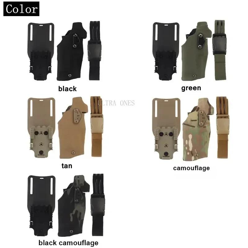 Étui tactique Airsoft pour G17 Gen4 19 avec lampe X300 X300U, étui de pistolet à dégagement rapide a