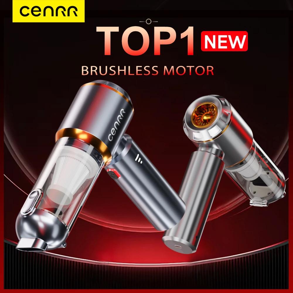 CENRR Mini aspirateur de voiture sans fil puissant nettoyeur de voiture sans fil aspirateur Portable