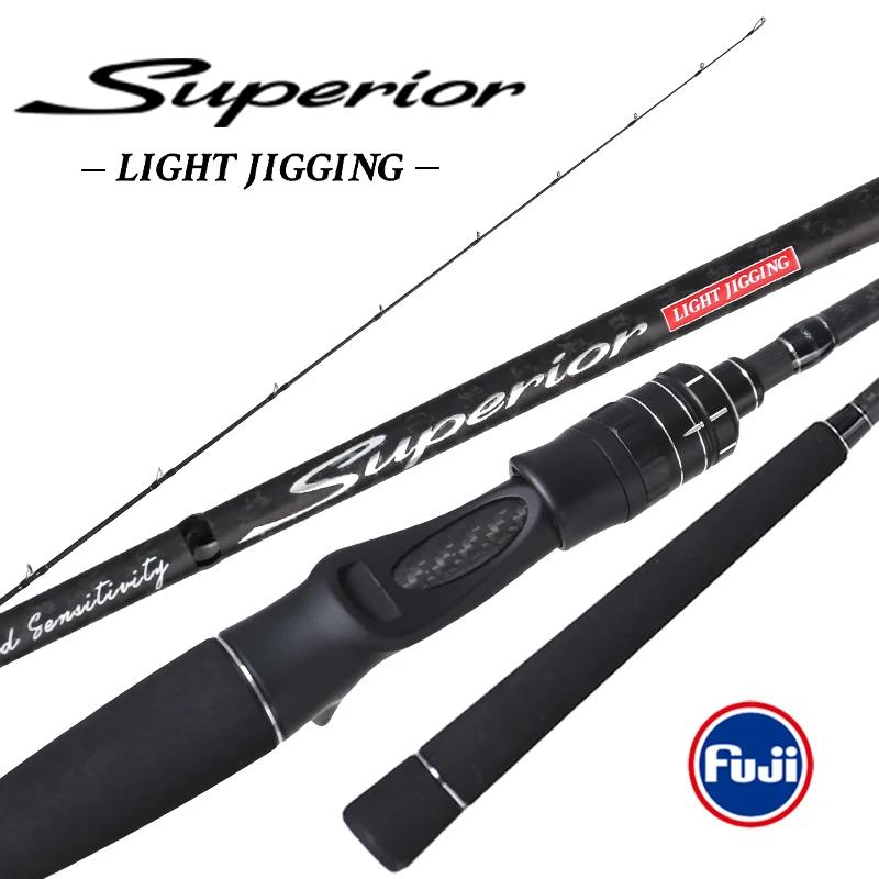 MADMOUSE japon Fuji pièces canne à pêche légère SUPERIOR 1.9M PE 0.6-1.5 JIG30-120G 9kgs canne à pêc