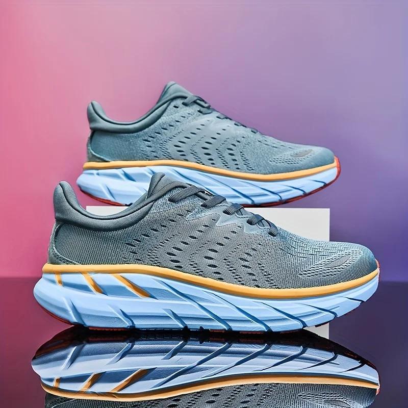 Chaussures de course à coussin pour hommes - Baskets jogging sport plein air mode classique grande taille 39-46