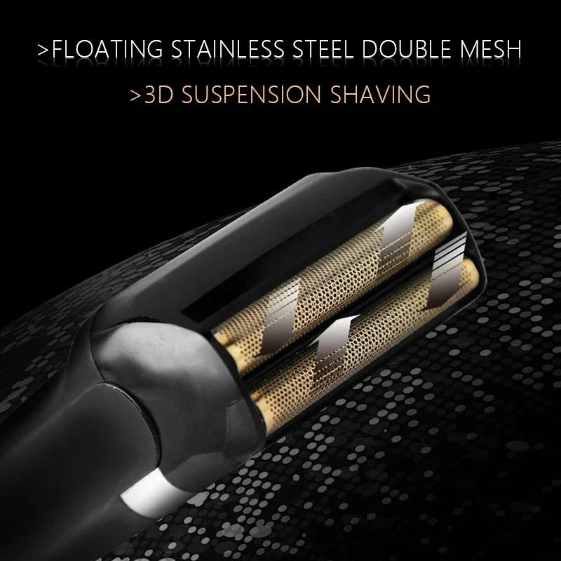 Kemei KM-2024 Machine à raser professionnelle pour hommes chargeur USB rasoir électrique tondeuse à 
