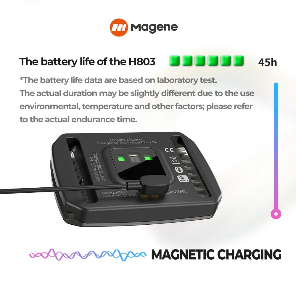 Magene moniteur de brassard de fréquence cardiaque double Mode Bluetooth ANT H803 capteur bras drago