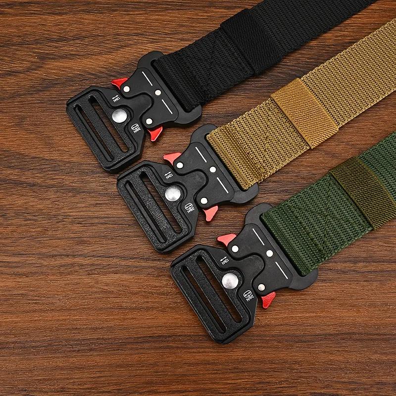 1 Pcs Alpinisme En Plein Air Multifonctionnel Tactique Nylon Toile Tissé Pantalon Ceinture