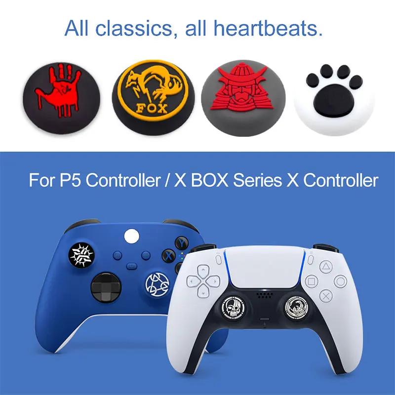 Capuchon de poignée en Silicone souple, 2 pièces, pour Sony Playstation 5 4 PS5 PS4 XBOX Switch Pro,