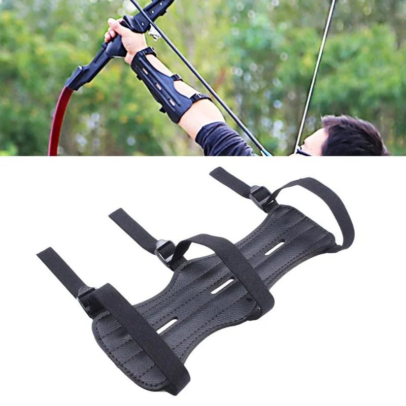 Équipement de tir à l'arc bras garde Protection avant-bras sûr réglable arc flèche chasse tir format