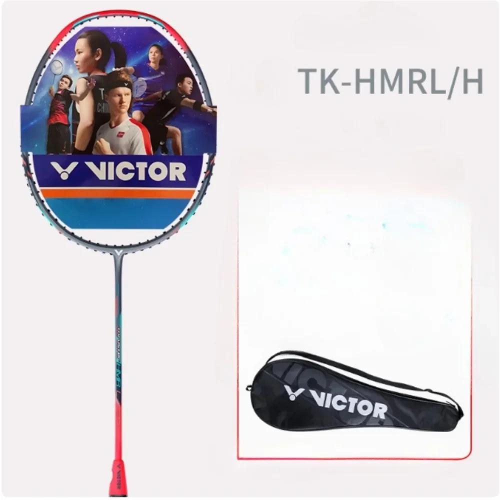 Raquette de Badminton haute tension originale   4U 5U 6U TK-HMR, marteau de propulseur en carbone 10