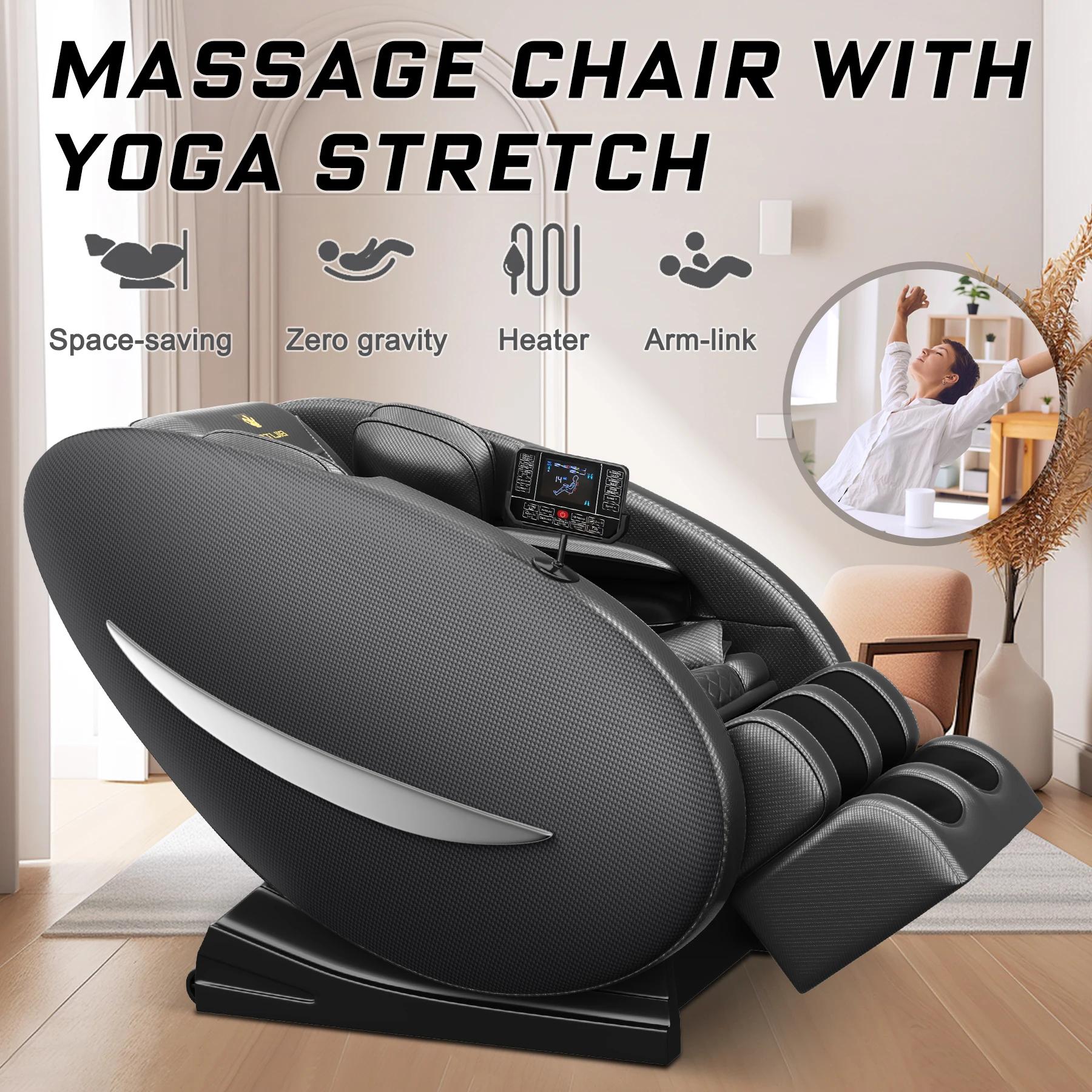 Fauteuil de massage inclinable avec zéro gravité, fauteuil de massage complet du corps avec chauffag