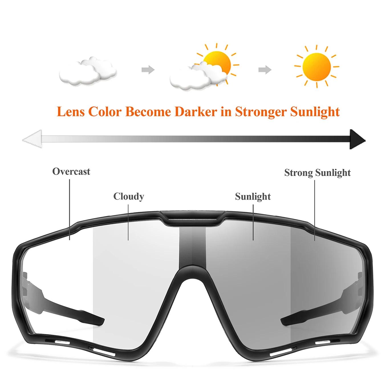 POAT tout nouveau Style lunettes de soleil photochromiques sport hommes femmes vtt vélo lunettes de 