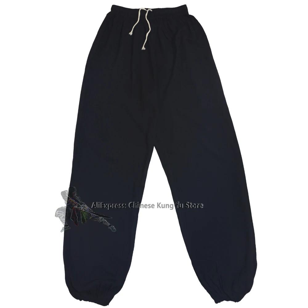 Pantalons de kung-fu en coton pour hommes et femmes, arts martiaux, Wing Chun, Tai Chi, yoga, qigong