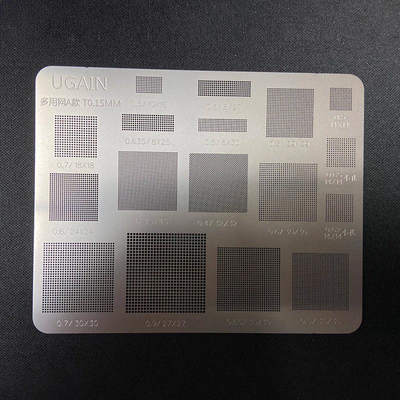 Pochoir de reballage BGA universel de haute qualité, trou carré, chauffage Direct, modèle BGA pour t