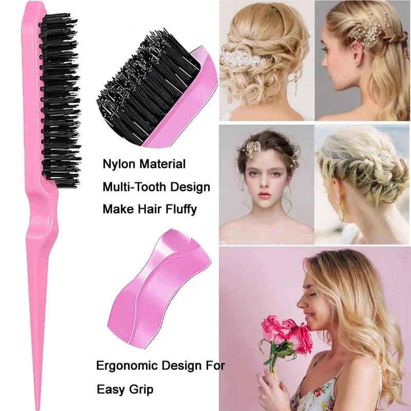 Ensemble d'outils pour cheveux, peigne creux à coussin d'air, Massage du cuir chevelu, peigne à queu