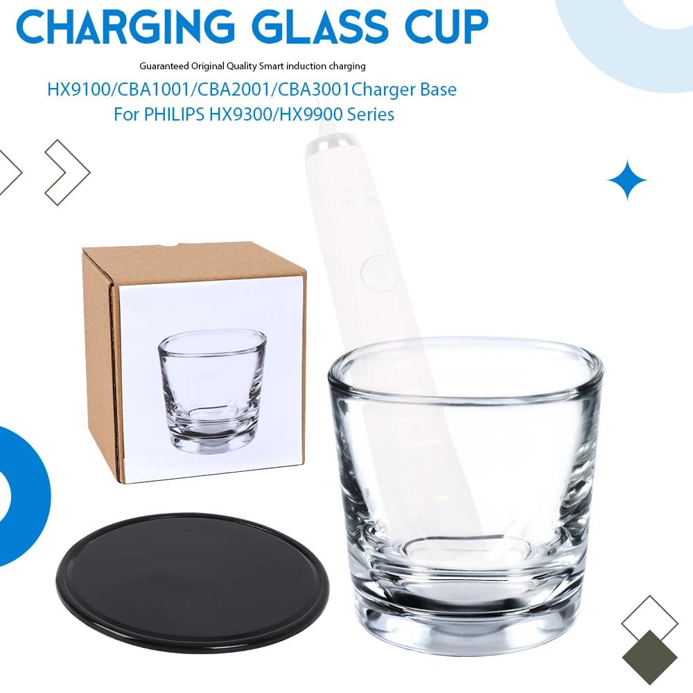 Tasse en verre de chargement de remplacement pour brosse à dents électrique Philips Sonicare HX9382 