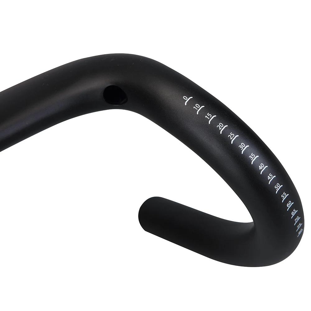 2024 Manche en gravier 14 °   Guidon de vélo en carbone, guidon aérodynamique, levage de chute, câbl