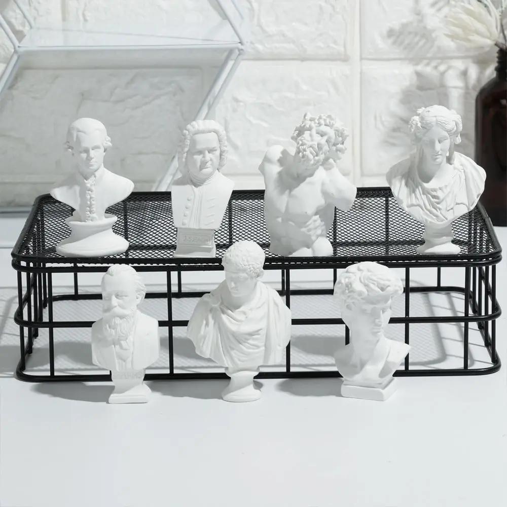Mini figurine en plâtre pour la décoration intérieure, statue grecque Myenson, sculpture célèbre des