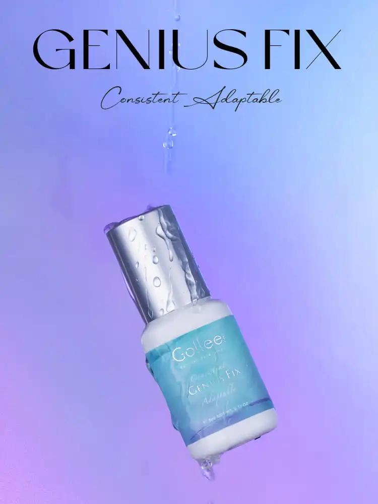 Gollee – adhésif Genius Fix, premier colle pour extensions de cils, tous temps au monde, réglage rap