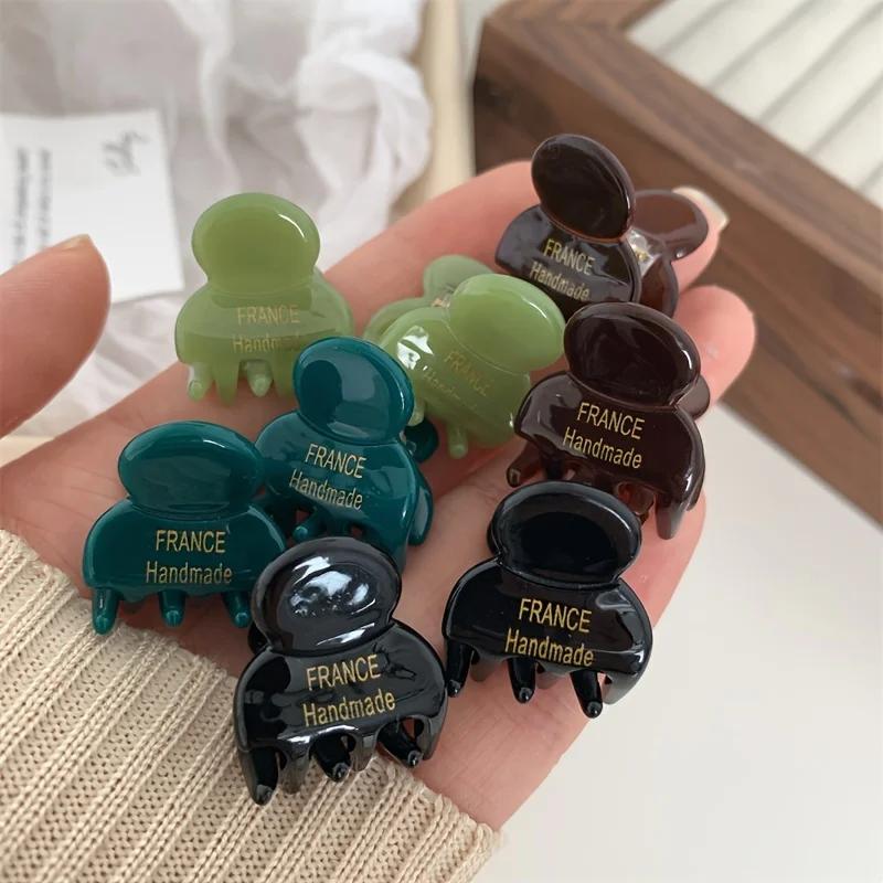 Mini pinces à cheveux en acétate pour femmes, épingles latérales, petite taille, requin, doux, migno