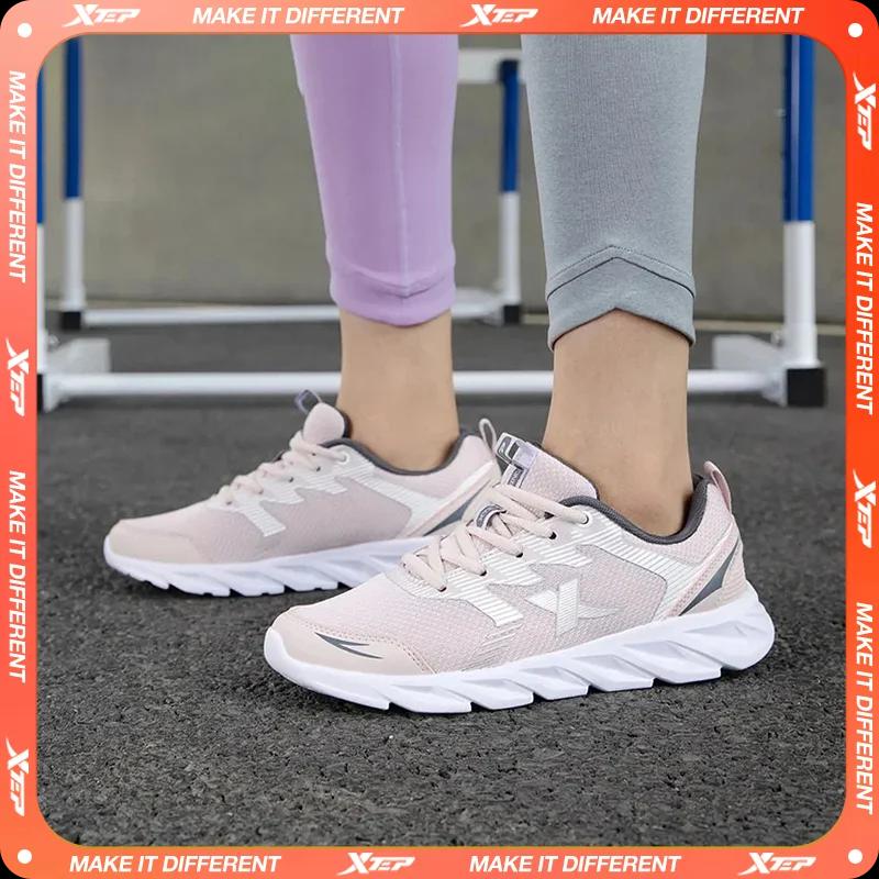 Xtep – chaussures de course blanches pour femmes, baskets de sport décontractées résistantes à l'usu