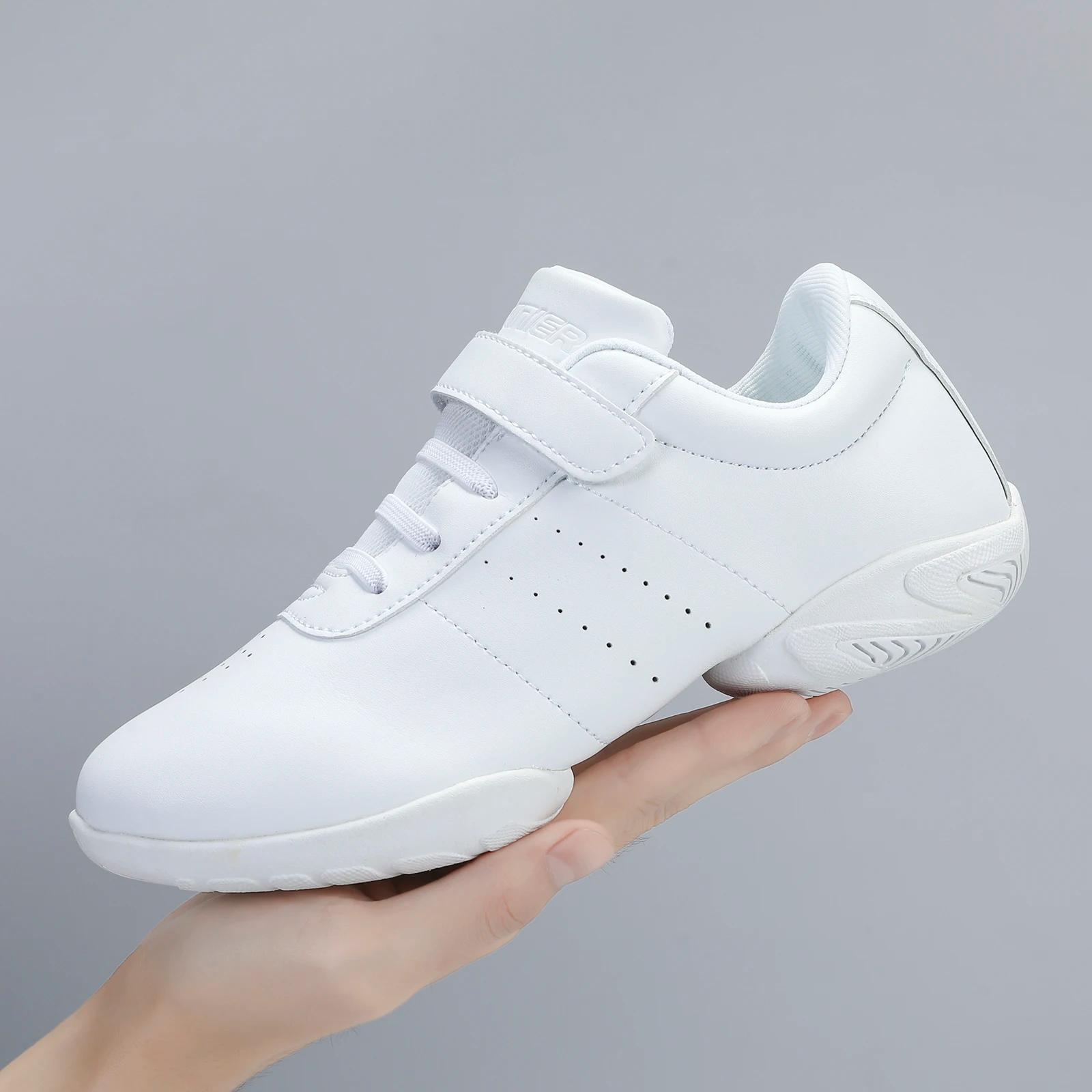 BAXINIER – chaussures de danse de pom-pom girl blanches pour filles, baskets d'entraînement athlétiq