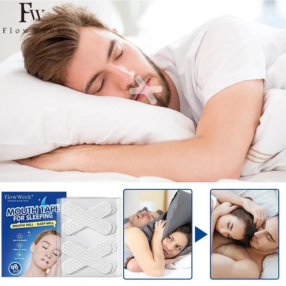 Ruban buccal anti-sicing pour enfants et adultes, 98 pièces, sommeil nocturne, confortable, Jules, a