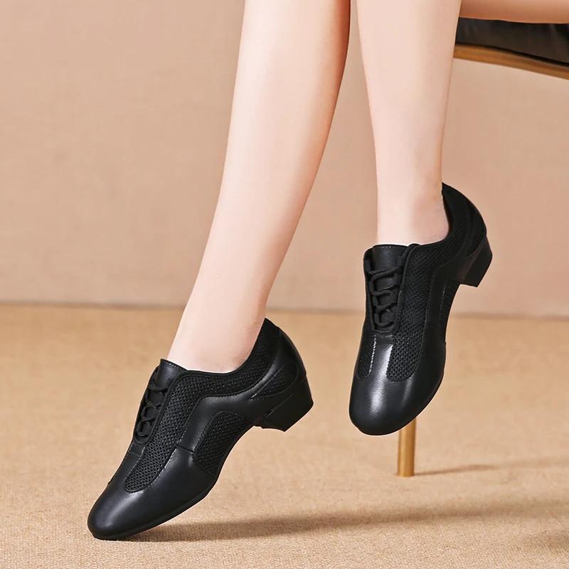Chaussures de danse salon femmes Salsa latine semelle souple professionnelles Jazz Tango talons 2cm
