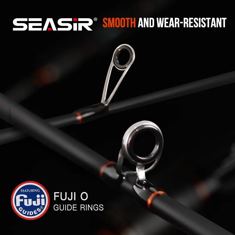 SEASIR canne à pêche flèche noire 4.92FT 76G poids du leurre 0.8-10g UL Fiber de carbone FUJI O anne
