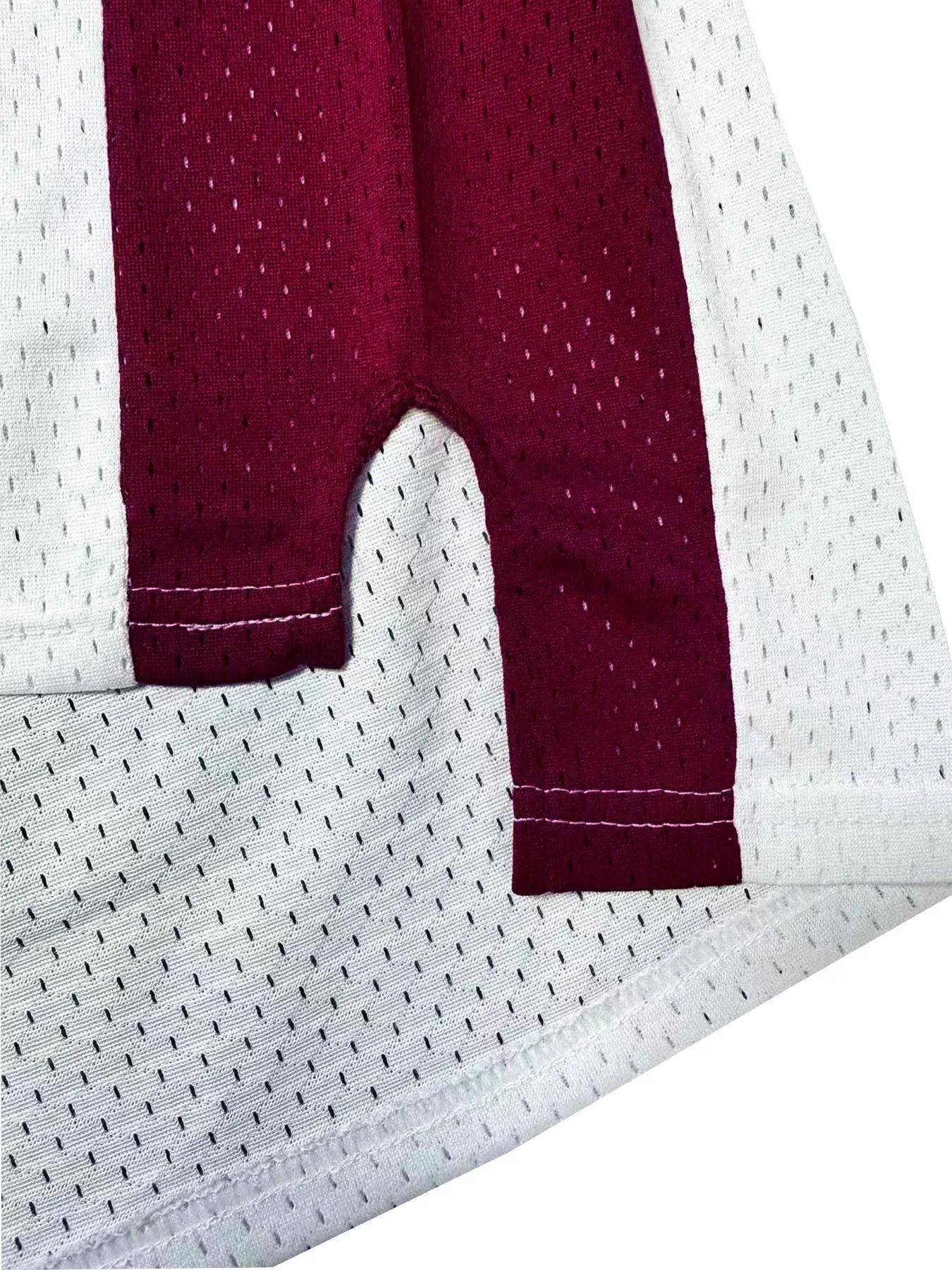 # Maillot de basket rétro respirant pour homme 33 Lower Merion Headgear, couleur marron, brodé, styl