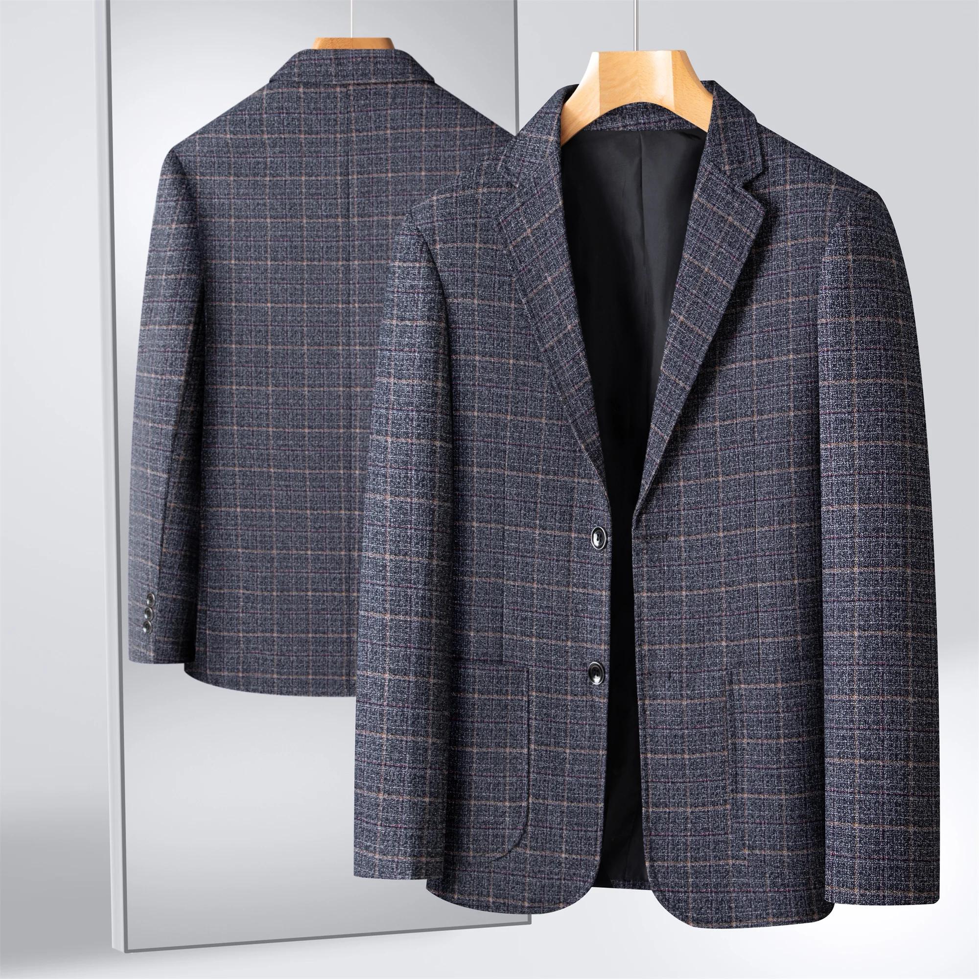 Costume rayé costume à carreaux pour hommes veste pour hommes costume d'affaires décontracté pour ho