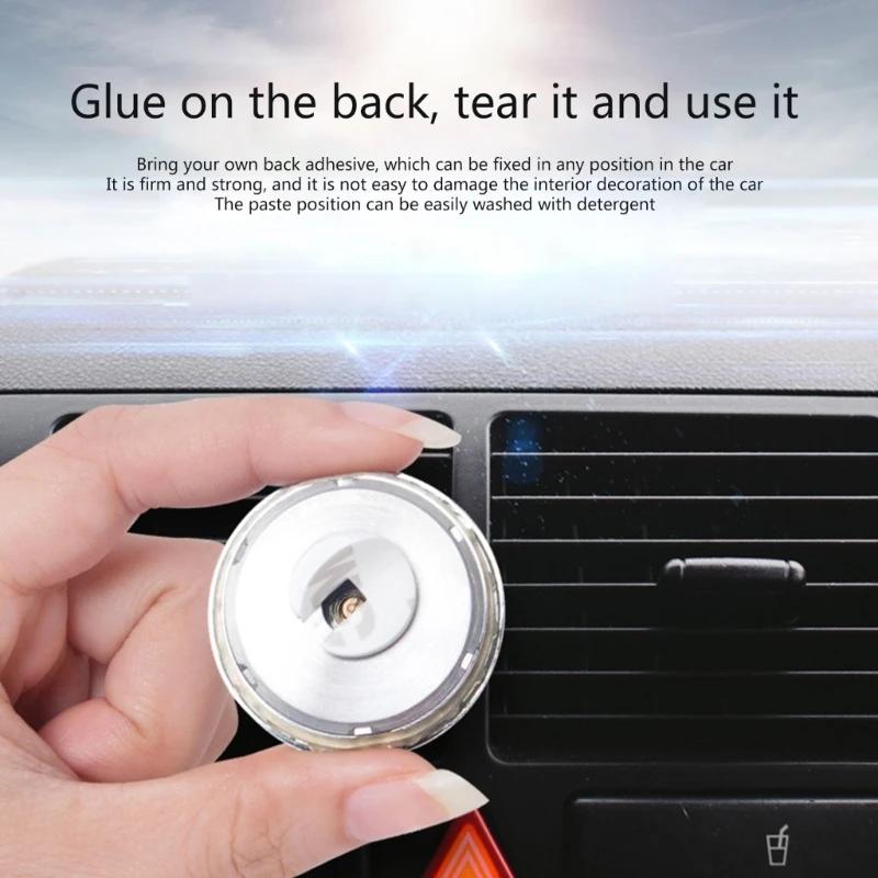 Mini thermomètre/hygromètre analogique en métal mécanique pour voiture, détecteur de température/hum